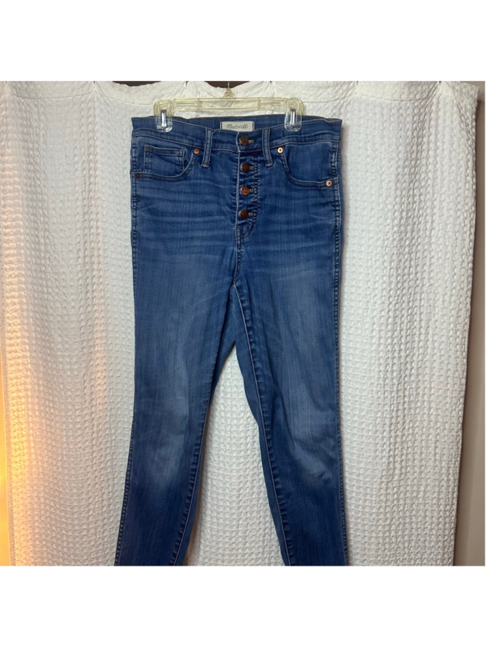 Women's Madewell Blue 10" High-Rise Skinny Crop Jeans Size 28
